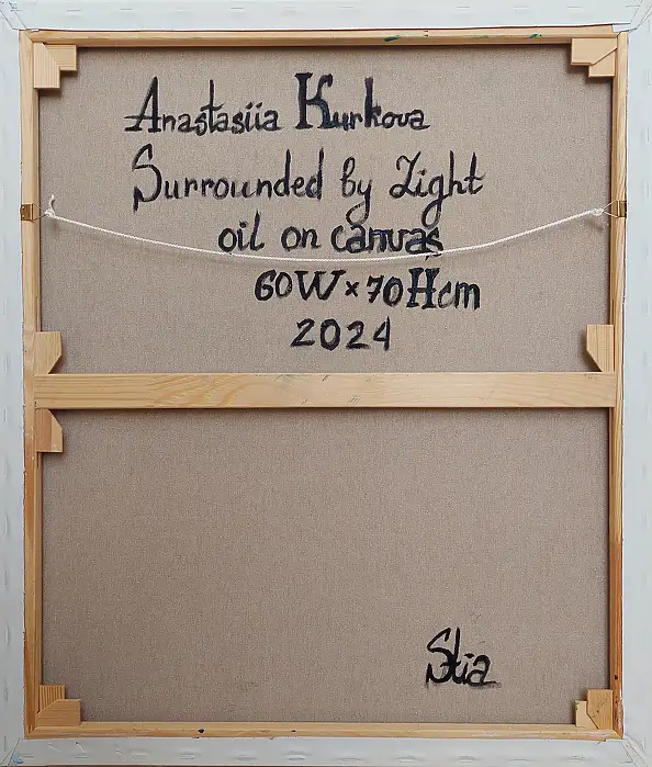 Anastasiia Kurkova, Otoczony światłem, Obraz olejny - płótno, 60 x 70