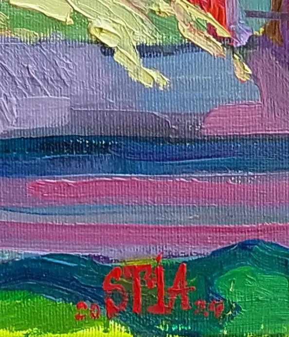 Anastasiia Kurkova, Otoczony światłem, Obraz olejny - płótno, 60 x 70