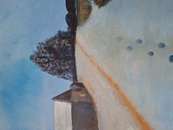 Patrycja Odzimkowska, Otulajaca Zima , Obraz akrylowy - płótno, 30 x 40