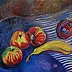 Małgorzata Oborska - Fruits on blue