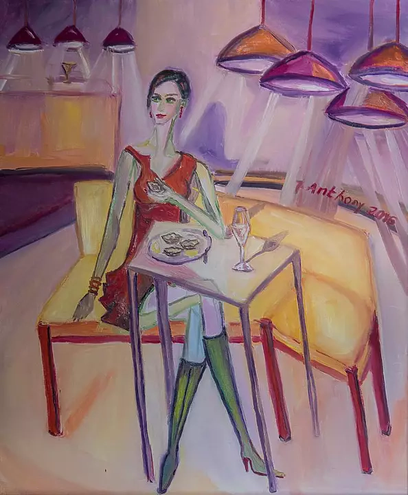 Justyna Anthony - Oysters and champagne