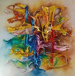 Małgorzata Greguła, PASSION I, Obraz olejny - płótno, 70 x 70