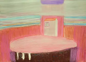 Małgorzata Jojnowicz - PASTELOWY DOM W CHMURACH  II