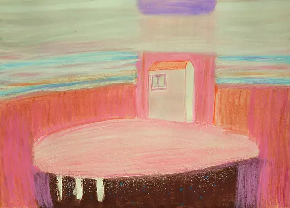 Małgorzata Jojnowicz - PASTELOWY DOM W CHMURACH  II