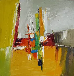 Dorota Łaz - PASTELOWA ABSTRAKCJA 1