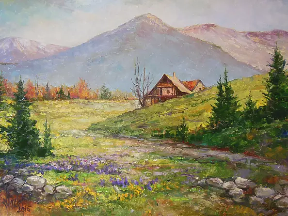 Józef Łącki - MOUNTAIN LANDSCAPE