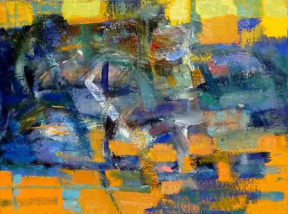 Cezary Trzepizur - PEJZAŻ . LATO.  olej, płótno 30 X 40