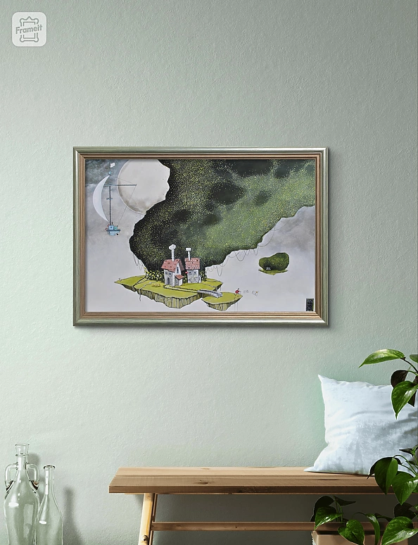 Dariusz Franciszek Różyc - ''PEJZAŻ Z ŁÓDKĄ I ŁAWECZKĄ'' cykl ''Nie tak odległe..''