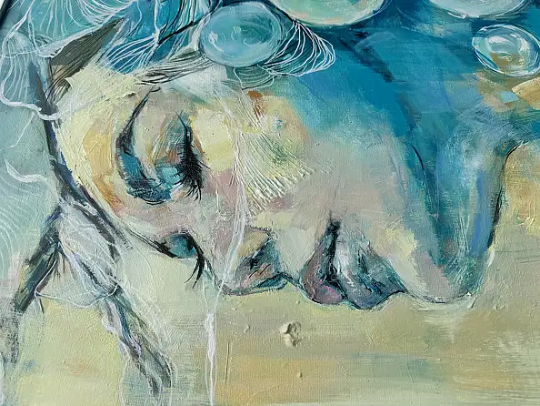 Sylwia Kalinowska, FOLLOW YOUR INNER SPIRIT, Oil painting - canvas, 70 x 100