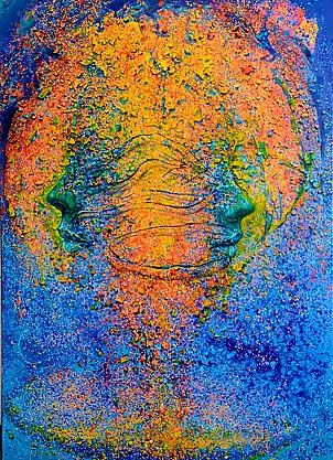 Łukasz Jankiewicz, DOPPELTE IDENTITÄT, Ölbild - , 100 x 140
