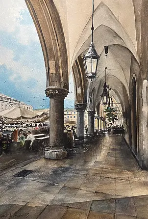 Janusz Kulikowski - "UNDER THE ARCADES OF THE CLOTH HALL"