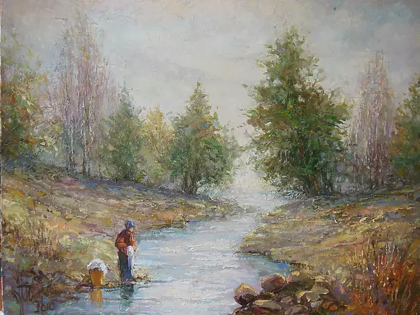 Józef Łącki - WASHERWOMAN