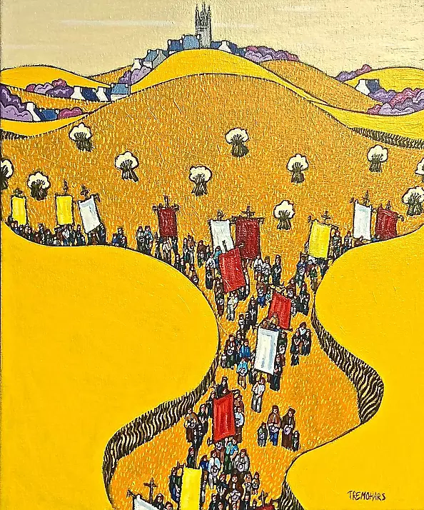 Bruno Tremohars - PROCESSION among the crops