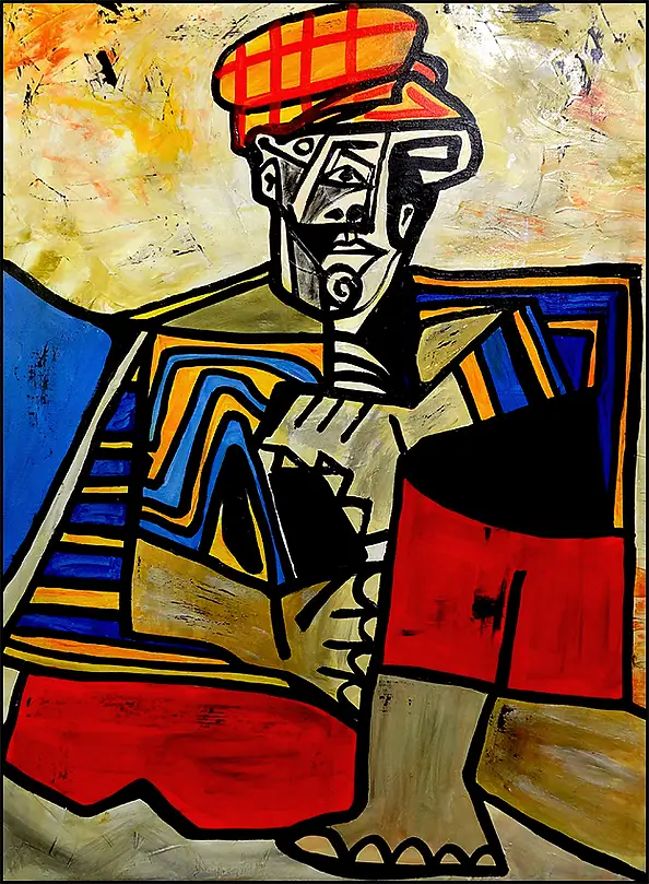 Marek Lutek, PaPi 11620, Peinture acrylique - toile, 55 x 75