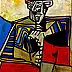Marek Lutek, PaPi 11620, Peinture acrylique - toile, 55 x 75