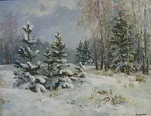 Borys Sierdiuk - Es schneit