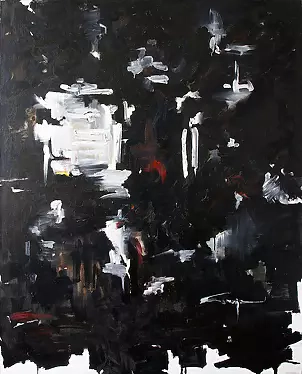   - Painting. A gloomy picture