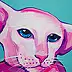 Oksana Chumakova, Painting "Cat", 2026., Acrylic painting - canvas, 25 x 25