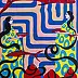Oksana Chumakova, Painting "Fish in a Pitcher!", 2026., Acrylic painting - canvas, 50 x 70