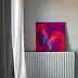 Oksana Chumakova, Painting "Flamingo", Obraz akrylowy - płótno, 60 x 60