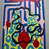 Oksana Chumakova, Painting "Looking Deeply", 2026., Acrylic painting - canvas, 50 x 70