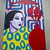 Oksana Chumakova, Painting "My Flowers", 2026., Acrylic painting - canvas, 50 x 70