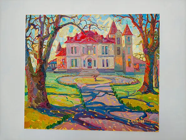 Anastasiia Kurkova, Pałac Brunitskich, Obraz olejny - płótno, 60 x 50