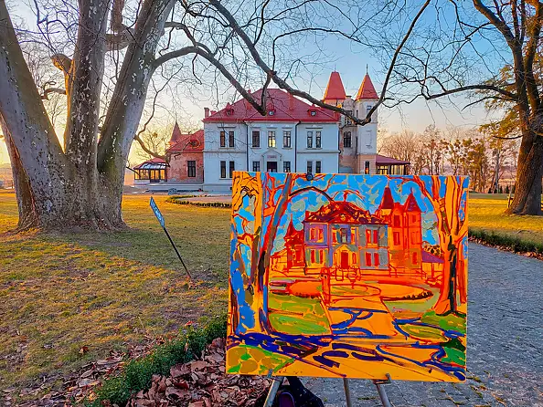 Anastasiia Kurkova, Pałac Brunitskich, Obraz olejny - płótno, 60 x 50