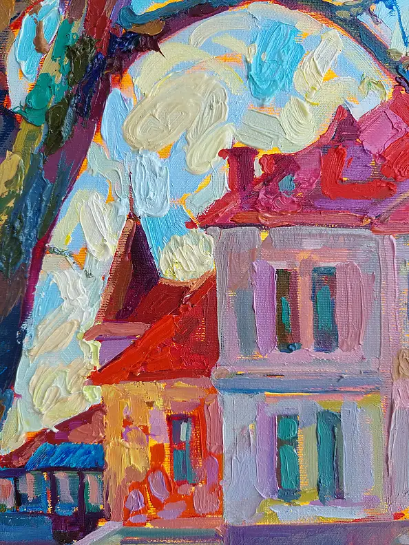 Anastasiia Kurkova, Pałac Brunitskich, Obraz olejny - płótno, 60 x 50