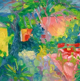 Anna Husarska, Palmizana 12, Ölbild - Leinwand, 60 x 50