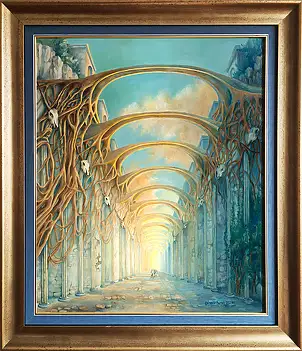 Urszula Świtaj, Pamięć murów, Obraz olejny - płótno, 46 x 55