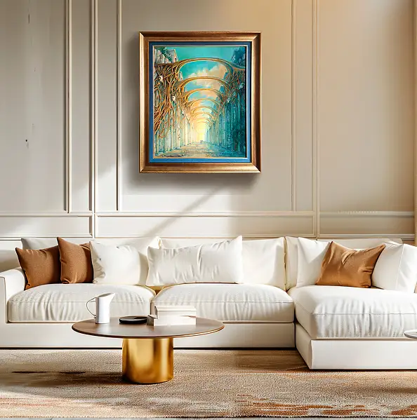 Urszula Świtaj, Memory of walls, Oil painting - canvas, 46 x 55