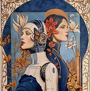 Joanna Szumska, Memory of the future, Oil painting - canvas, 80 x 80