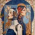 Joanna Szumska, Memory of the future, Oil painting - canvas, 80 x 80