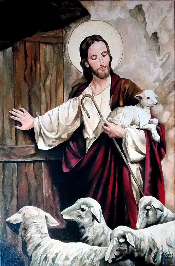 Maciej Porębny - Pan Jezus z barankami