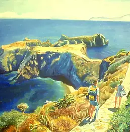 Eugenio Berti - Panarea: ancient