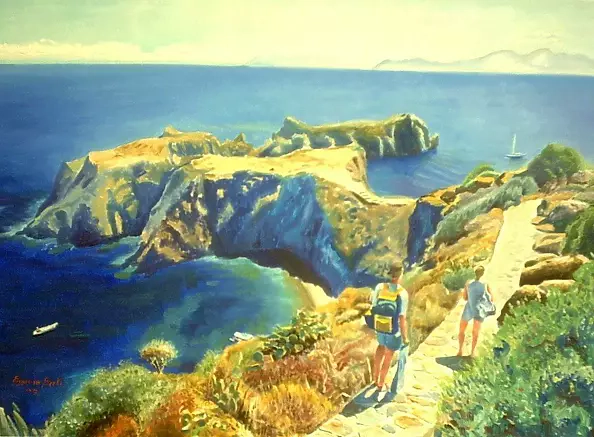 Eugenio Berti - Panarea: ancient