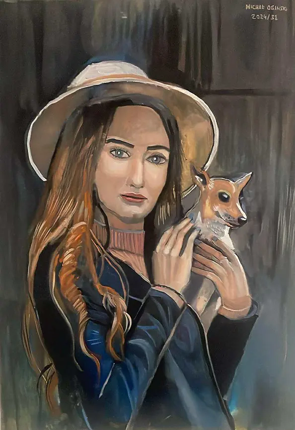 Michał Ogiński - Lady with a dog