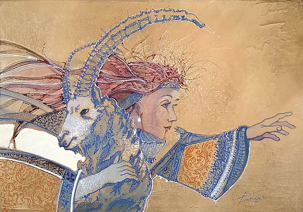 Krzysztof Trzaska - "Miss and Capricorn" from the series "Zodiac Signs"