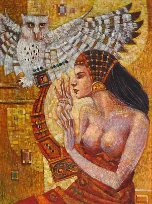 Maciej Urbaniak - Lady with lyre