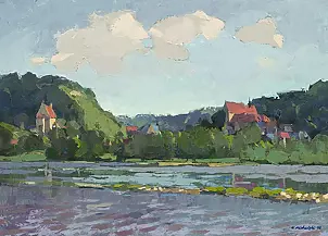 Krzysztof Michalski - Panorama of Kazimierz from the Vistula