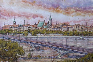   - Panorama of old Warsaw