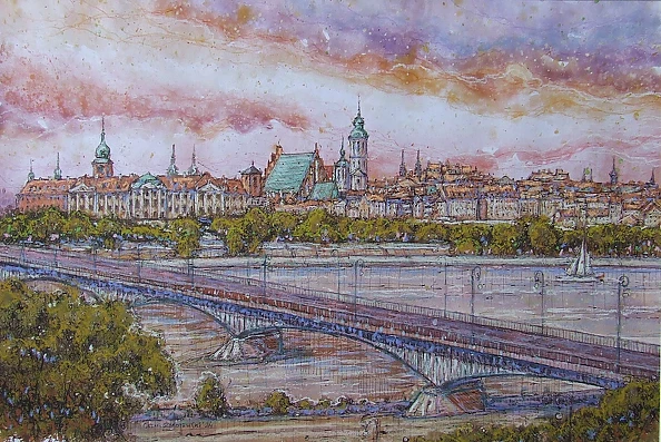 Cezary Zbrojewski - Panorama starej Warszawy