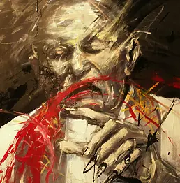 Piotr Igor Salata - Papież- in homage to Francis Bacon