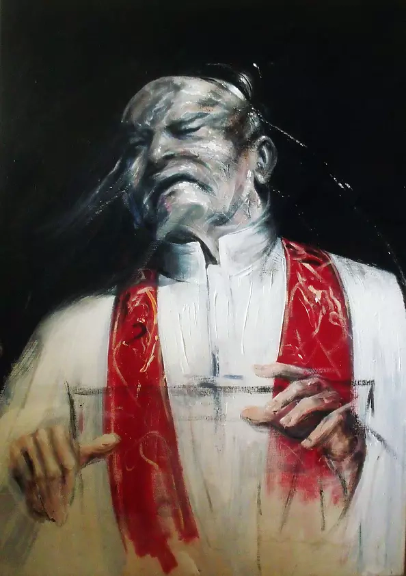 Piotr Igor Salata - Papież- in homage to Francis Bacon