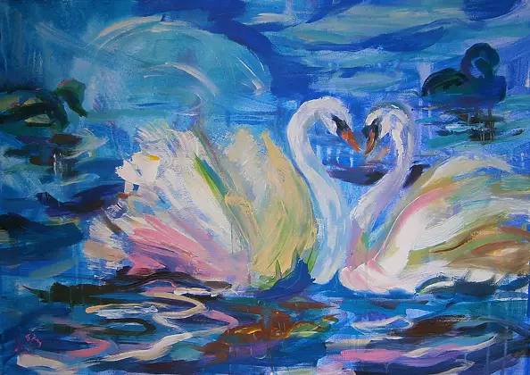 Anna Borcz - A pair of swans