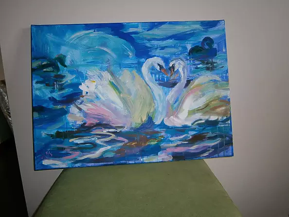 Anna Borcz - A pair of swans