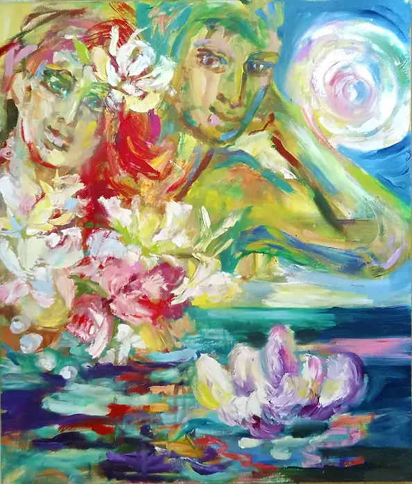 Anna Borcz - Couple at the moonlight