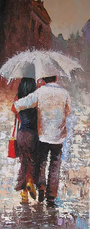 Marlena Łozińska - Para z parasolem