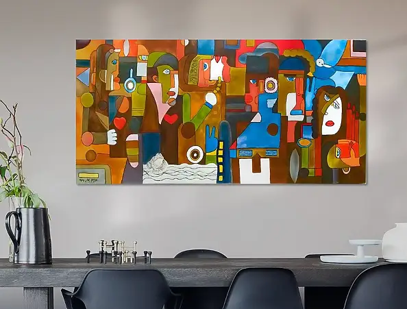 Maryam Gomizi, The Paradox of Presence – Mary G, Oil painting - canvas, 80 x 40